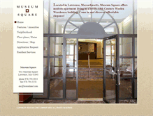 Tablet Screenshot of museumsquareapartments.com